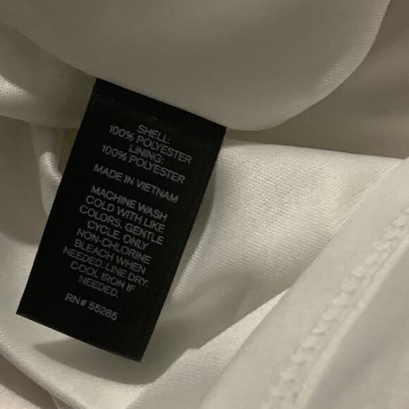 Express Pastel Pink Polka Dot Choker Tea Length Fit & Flare Keyhole Cutout Sz 12 - Picture 13 of 16